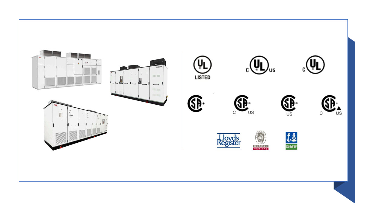 Certifications for medium voltage VFDs - MB Drive Services